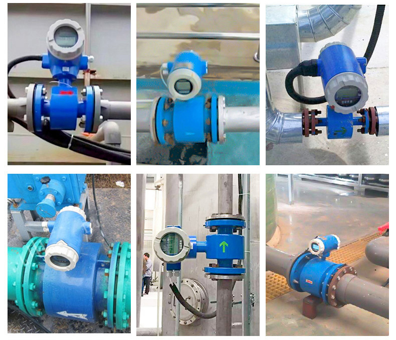 衛(wèi)生型電磁流量計現場安裝使用圖