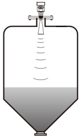 遠(yuǎn)傳雷達(dá)液位計(jì)錐形罐安裝示意圖